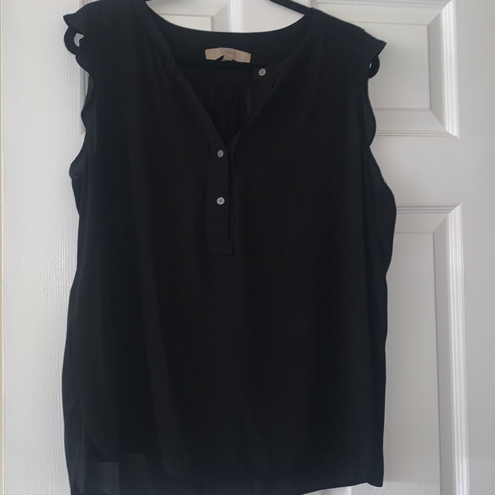 Great condition Black Loft tank top blouse
